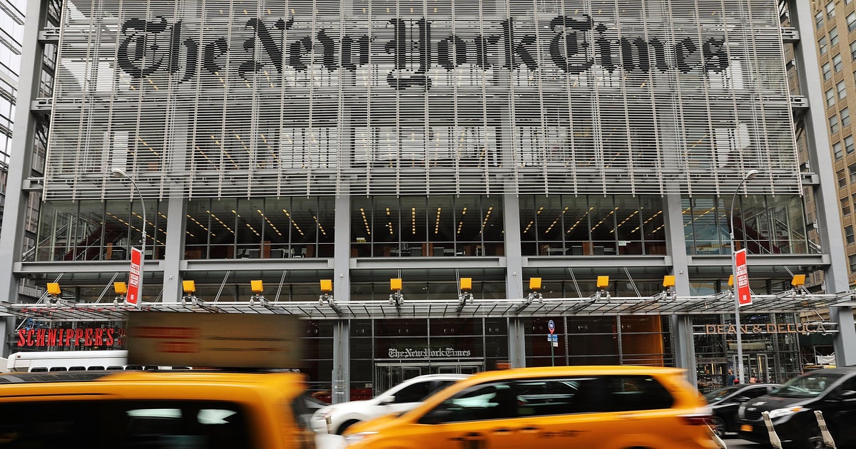 Trump campaign sues New York Times over opinion piece - CBS News