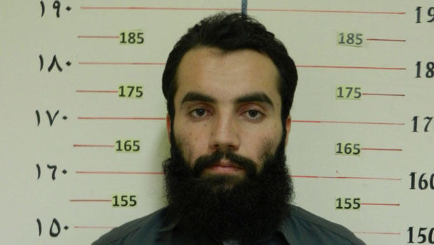 FILE PHOTO: Handout picture shows Anas Haqqani, a senior leader of the Haqqani network, arrested by the Afghan Intelligence Service (NDS) in Khost province 