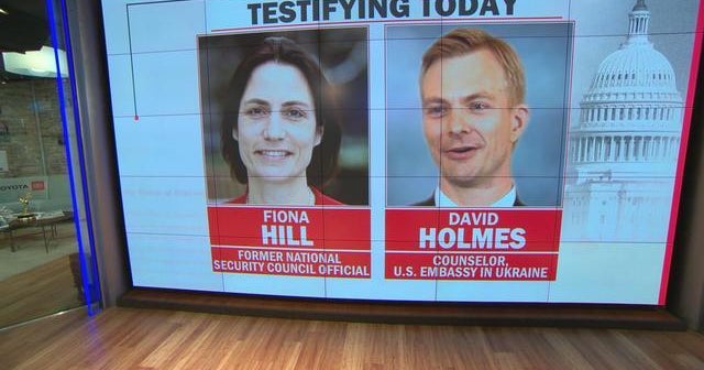 2 key witnesses to testify in impeachment hearings Thursday