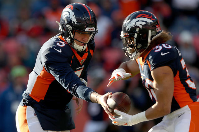 Denver, Colorado, USA. 1st Dec, 2019. Broncos RB PHILLIP LINDSAY