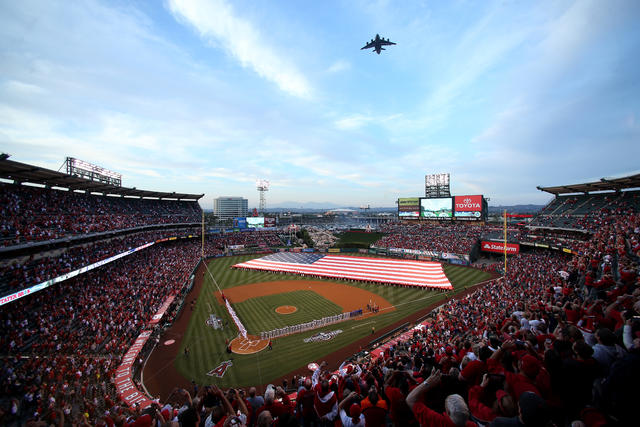 Angel Stadium is shown during action between the Los Angeles Angels News  Photo - Getty Images