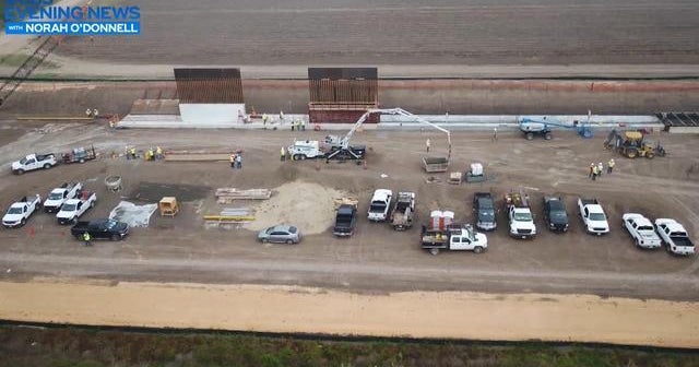 Construction underway on the first stretch of Trump's border wall