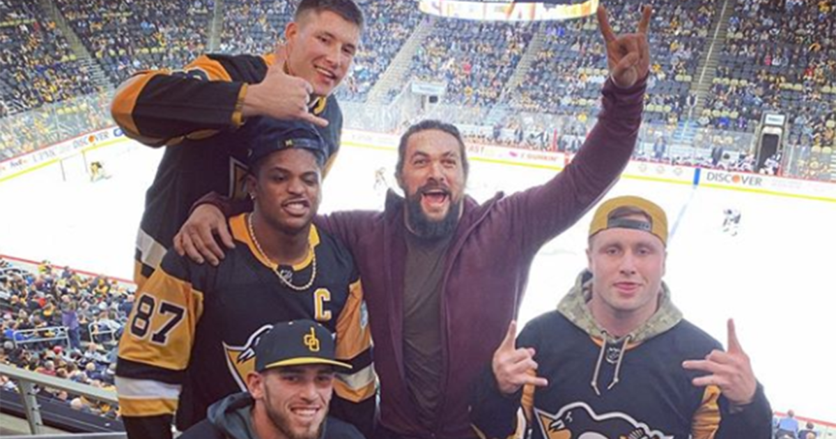 Jason Momoa and Pittsburgh Steelers Legend