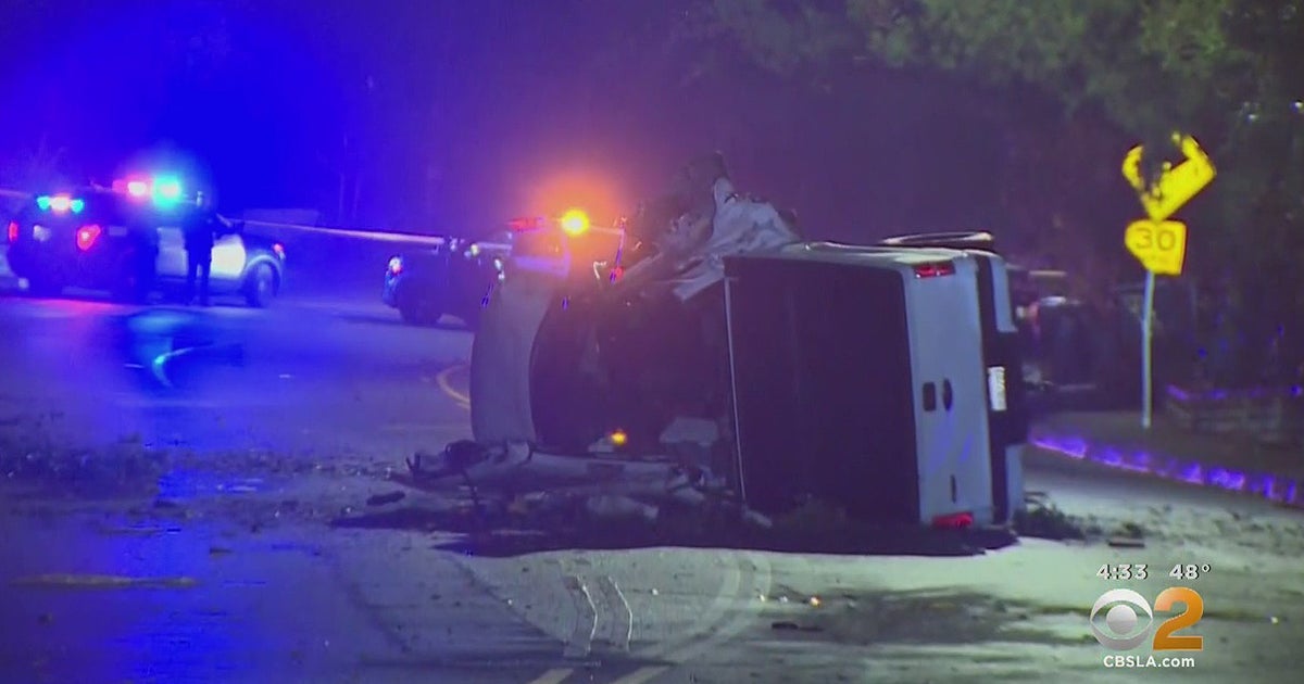 Overnight Truck Crash Shuts Down Both Directions Of Laurel Canyon In