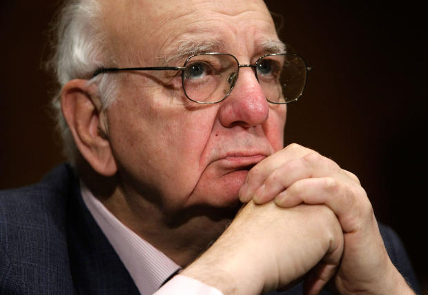 Paul Volcker, chairman of the President's Economic Recovery Advisory Board and former Federal Reserve Board chairman, testifies during a hearing before the Senate Banking, Housing and Urban Affairs Committee on Capitol Hill February 4, 2009, in Washington 