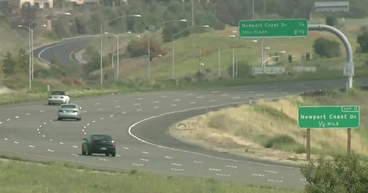 Caltrans Considering More Toll Lanes In North Orange County CBS Los   Oc Toll Freeway 