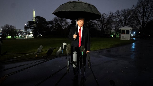 President Trump Departs White House For Campaign Rally In Pennsylvania 