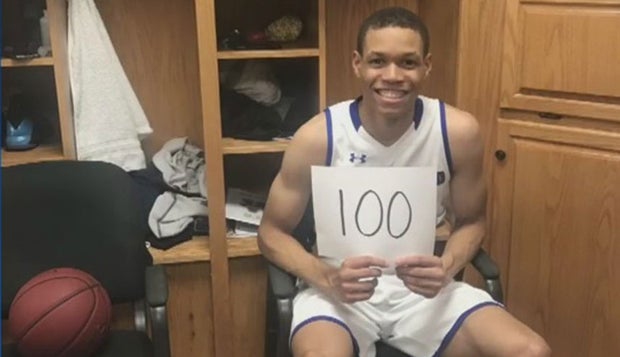 J.J. Culver score 100 points