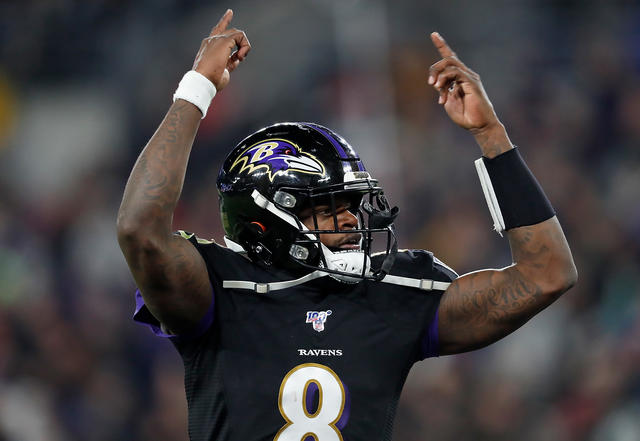 Los Angeles, United States. 25th Nov, 2019. Baltimore Ravens Lamar