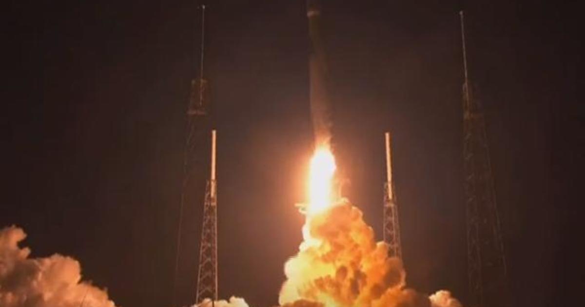 SpaceX launches communications satellite using Falcon 9 rocket - CBS News