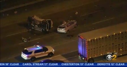 1 Person Dead After 4 Car Crash On Route 53/I290 Near Woodfield Mall