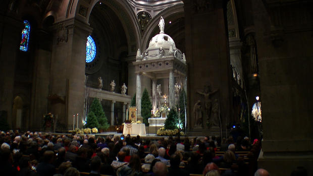 Christmas Eve Mass At Basilica of St Mary 