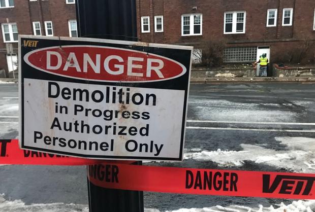 Drake Hotel Demolition Sign 