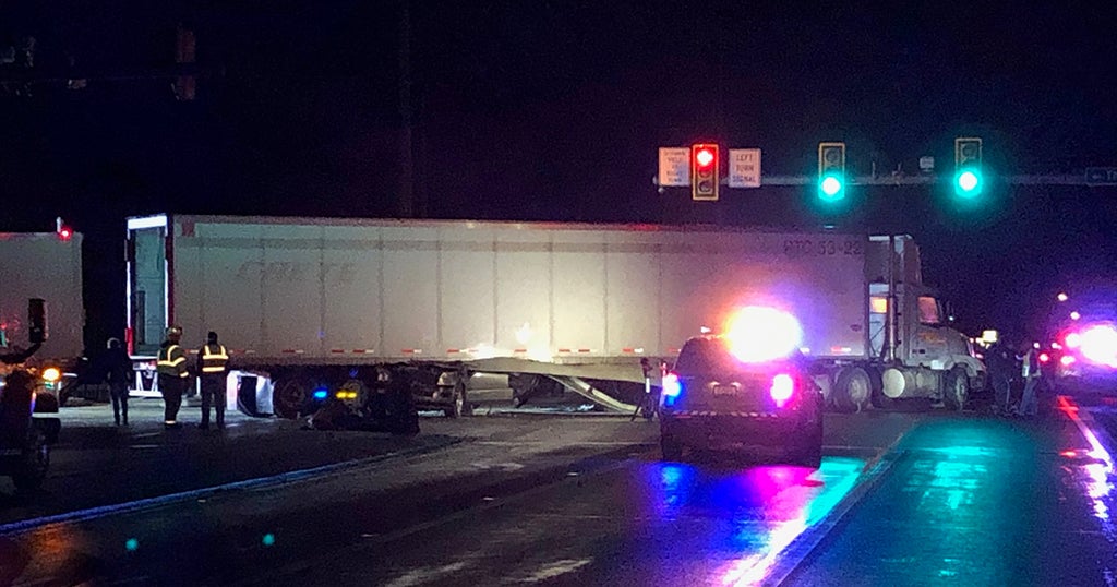 1 Person Killed When SUV Crashes With Tractor Trailer - CBS Pittsburgh