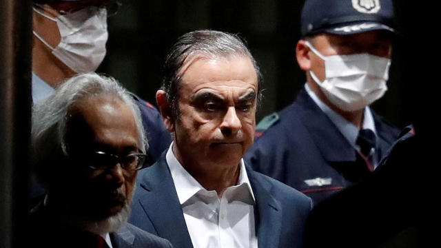 FILE PHOTO: Former Nissan Motor Chariman Carlos Ghosn leaves the Tokyo Detention House 