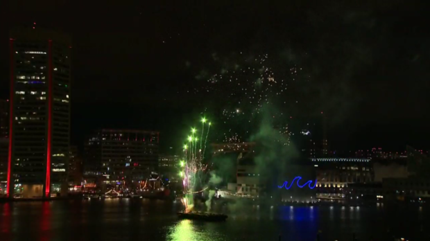 New Year's Fireworks Inner Harbor 8 