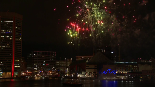 New Year's Fireworks Inner Harbor 7 