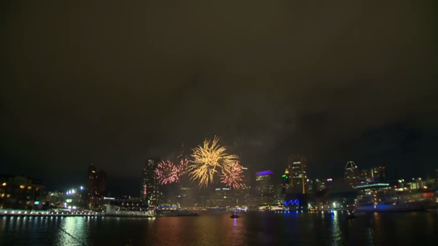 New Year's Fireworks Inner Harbor 9 