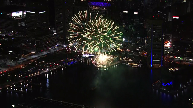 New Year's Fireworks Inner Harbor 3 