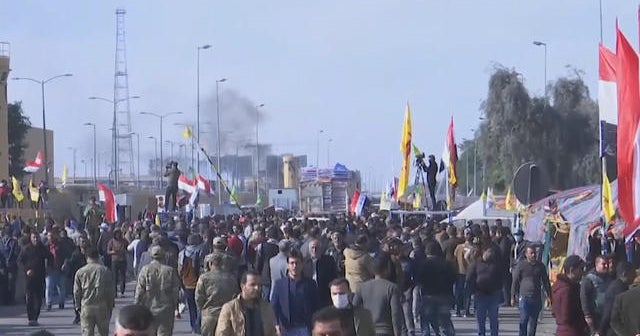 Protesters leave U.S. embassy in Baghdad after more attacks