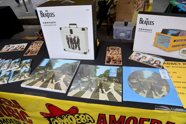 The Beatles' Iconic Abbey Road Album Celebrated In Hollywood On Its 50th Anniversary 