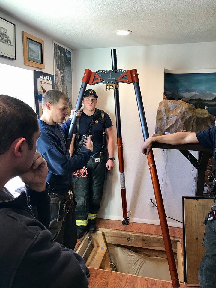 Greeley Firefighters & 'Terradaptor' Rescue Person From Cellar - CBS ...