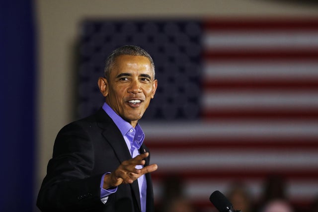 Obama Returns To Campaign Trail At Rally For NJ Gubernatorial Candidate 