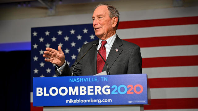 Democratic presidential candidate Bloomberg opens his Tennessee campaign headquarters in Nashville 