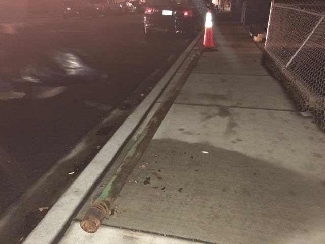 Humboldt Park Light Pole Down