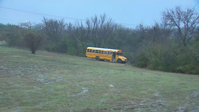 FWISD bus in mud 