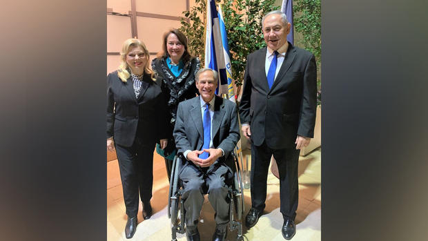 Governor Greg Abbott visits with Israeli Prime Minister Benjamin Netanyahu 