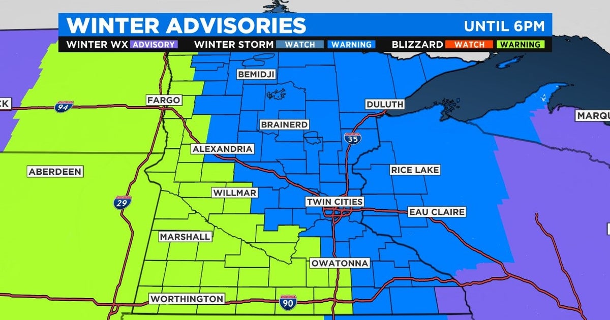 Minnesota Weather Saturday To Bring Big Winds, Snow Emergencies In Minneapolis, St. Paul CBS