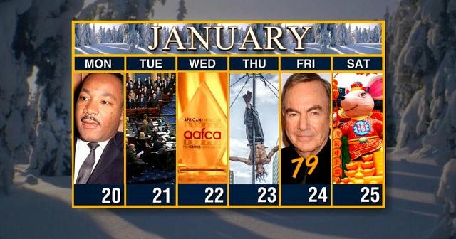 Calendar: Week of January 20