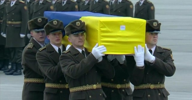 Remains of Ukrainian plane crash victims return home to Kiev