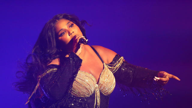 Lizzo performs at the Sydney Opera House on January 6, 2020, in Sydney, Australia. 