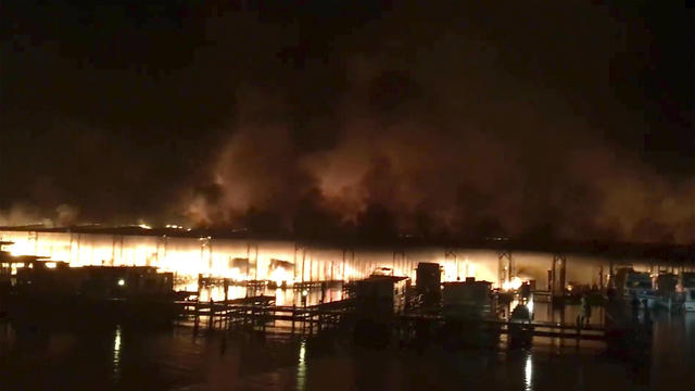 Alabama Boat Dock Fire 