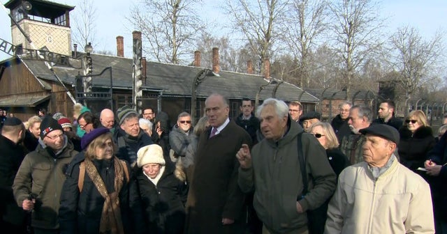Holocaust survivor visits Auschwitz for first time since camp's liberation