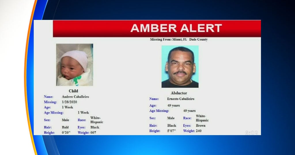 Man Wanted In SW Miami Baby's Abduction Found Dead; Amber Alert Linked ...