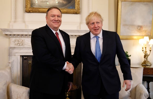 PM Boris Johnson Meets With Secretary Of State Mike Pompeo