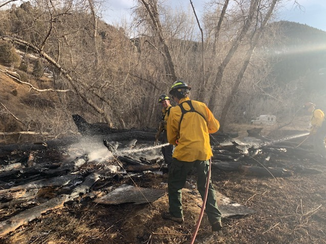Hwy119 Fire 1 (Gilpin County Sheriff's Office FB) 