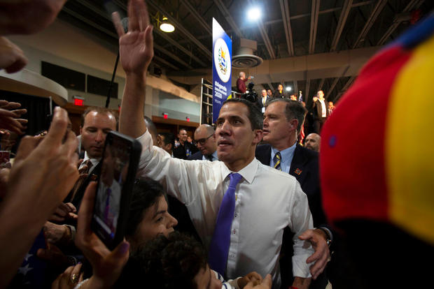 Venezuelan Opposition Leader Juan Guaido Visits Venezuelan Community In Miami 
