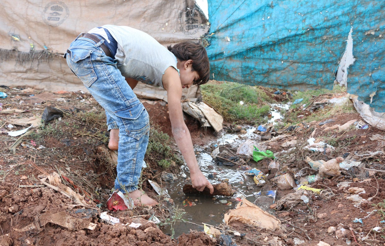 Epidemic threat at IDP camps in Syria's Idlib 