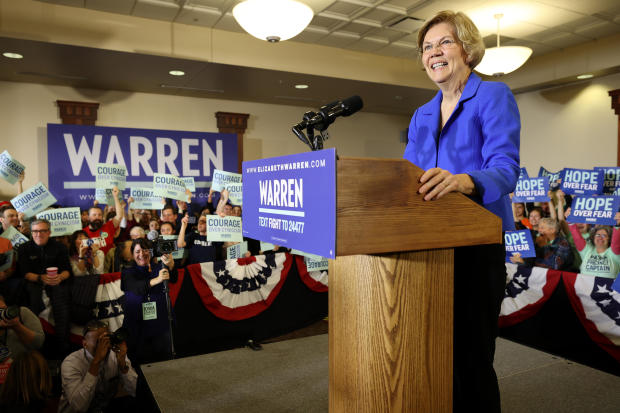Elizabeth Warren — Iowa caucuses 
