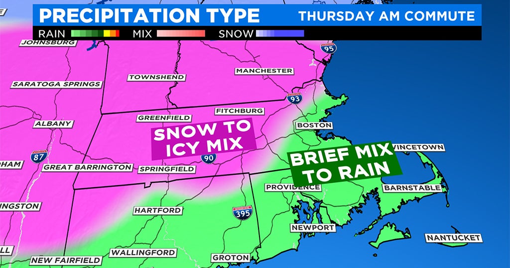 Snow, Rain, Sleet, Ice Mix Will Make Mess Of Thursday Morning Commute ...