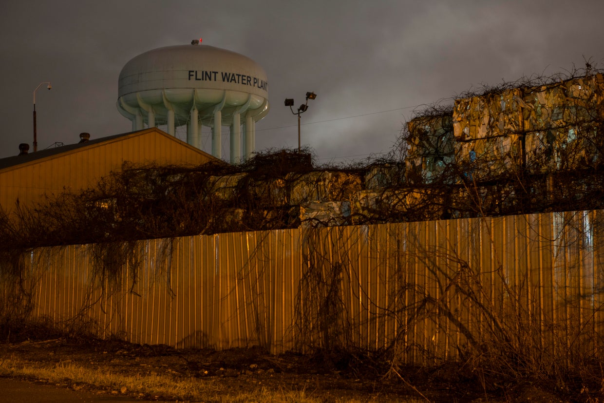 FLINT, MICHIGAN - DECEMBER 21: The Flint City Water Plant water