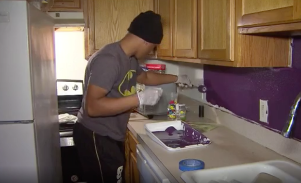 Volunteers help repair home 