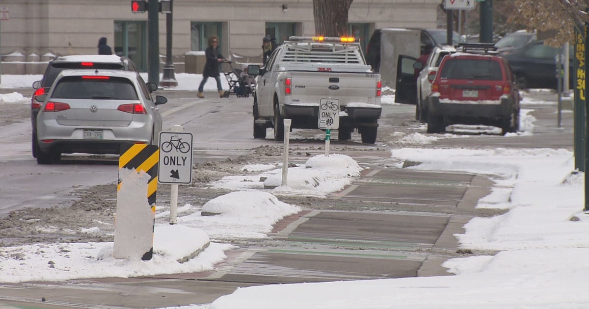 9 Miles Of Protected Bike Lanes In Denver Plowed After Storm CBS Colorado