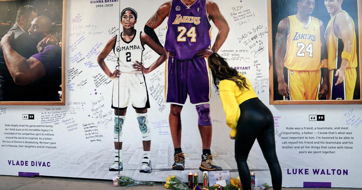 Kobe Bryant fans remember the NBA legend outside Staples Center - CBS News