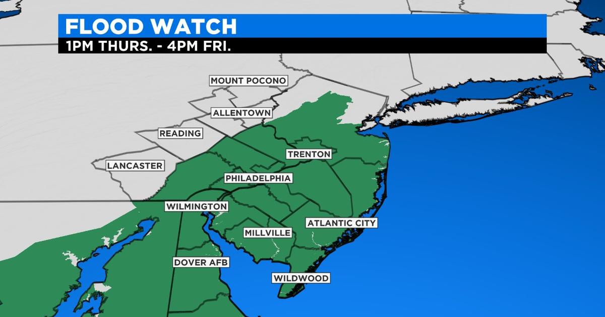 Philadelphia Weather: Rainy Pattern, Flooding Potential To End Week ...