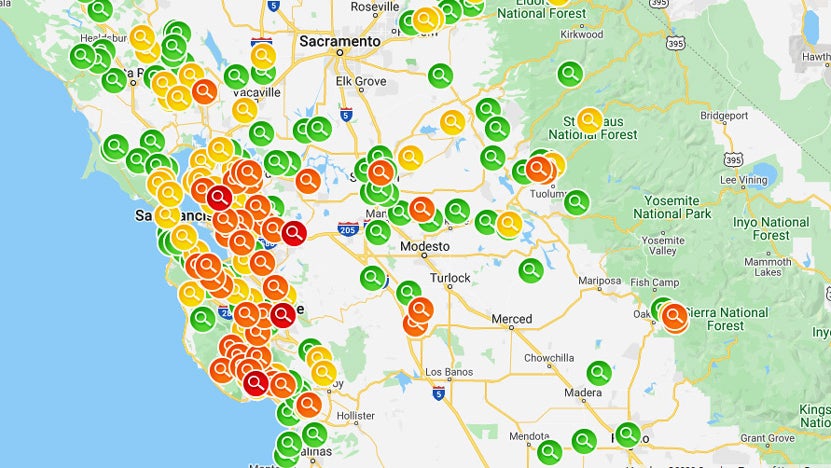 Winds Blast Bay Area, Knocking Out Power To Thousands; 209MPH Gust In